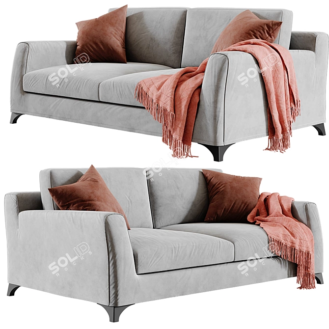 Modern Floyd Sofa Set: Perfect for Mr. & Mrs. 3D model image 3
