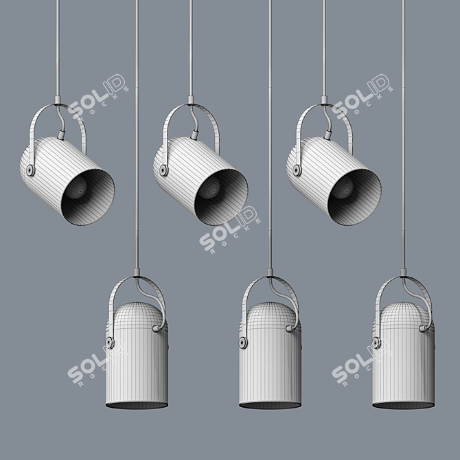 Chic Chandelier: L1087 Spotlight 3D model image 2