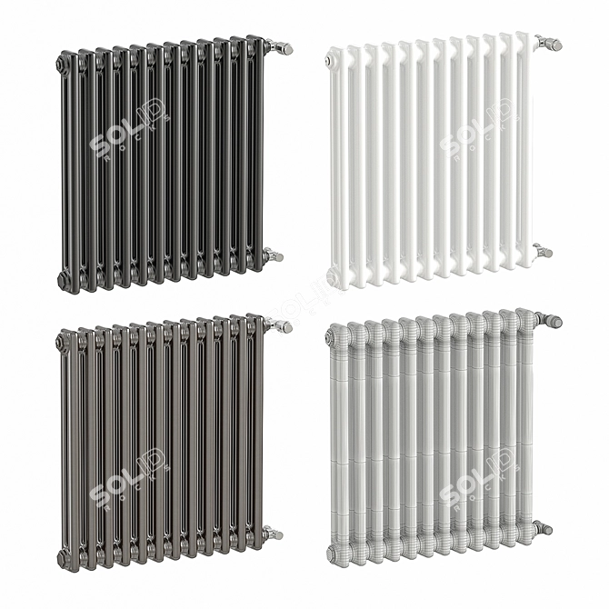  Elegant Heat: Zehnder Charleston Radiators 3D model image 2