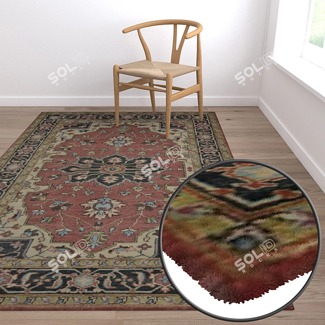 Luxury Carpet Set | High-Quality Textures 3D model image 5