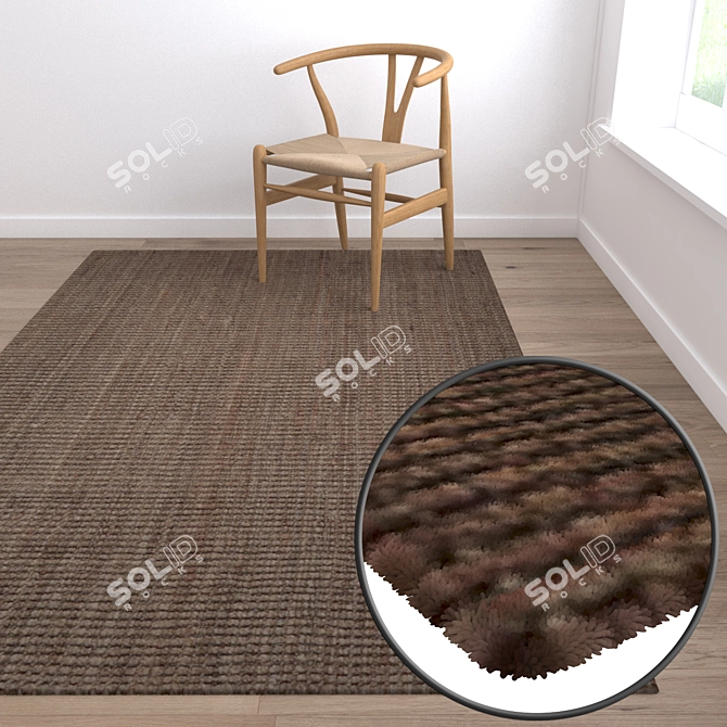 Luxury Carpet Set: High-Quality Textures 3D model image 5