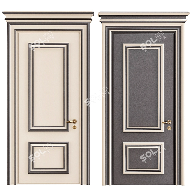 Modern Door Collection 3D model image 1