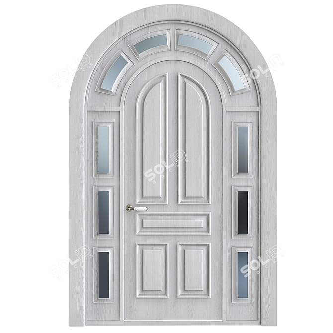 Modern Chic Interior Doors 3D model image 1