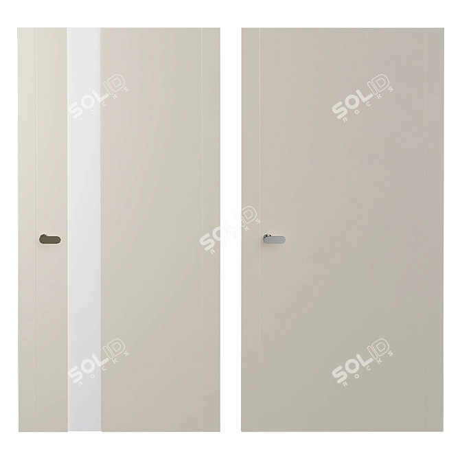 Modern Style Interior Doors 3D model image 1