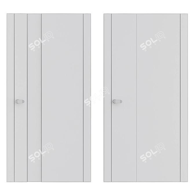 Modern Style Interior Doors 3D model image 2