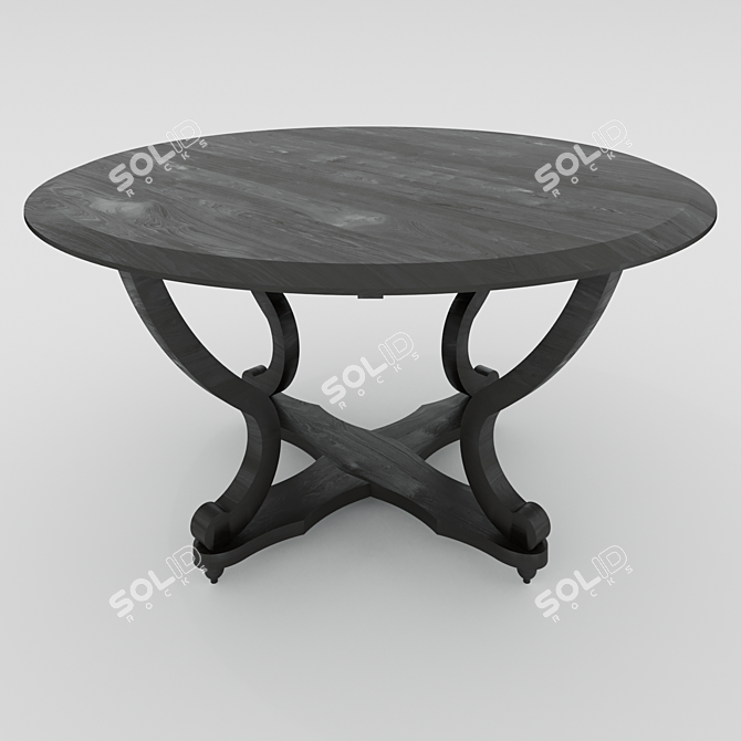 SoulWood Dining Table: Timeless Elegance 3D model image 1