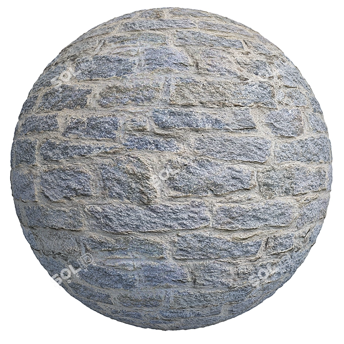 7K Tileable Old Cobblestone Mosaic Textures 3D model image 3