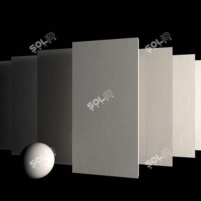 Museum Sunshine Marble Tiles 3D model image 3