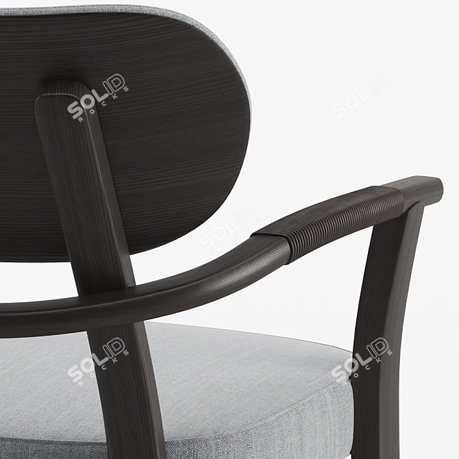Elegant Porada Evelin Chair 3D model image 3