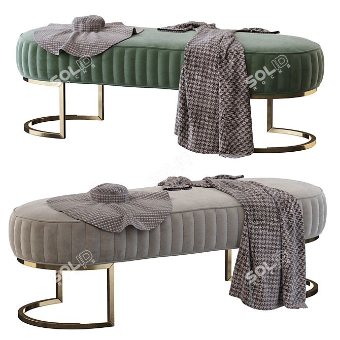 Signorini & Coco Bubble Bench: A Luxurious Seating Solution 3D model image 1