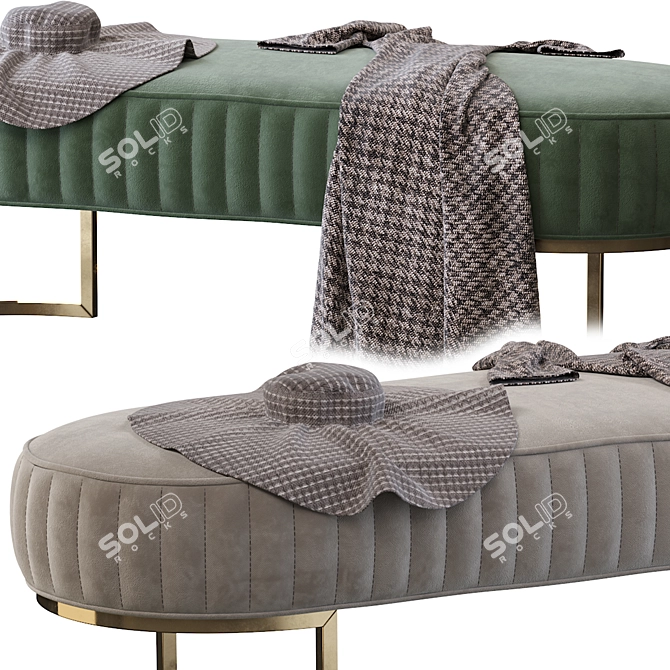 Signorini & Coco Bubble Bench: A Luxurious Seating Solution 3D model image 3