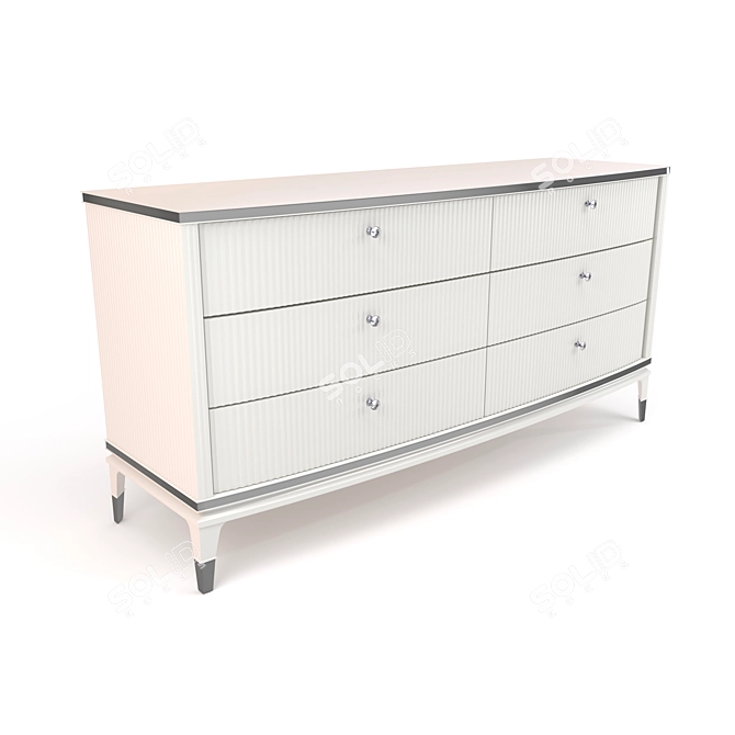 Royal Elegance Chest of Drawers 3D model image 1