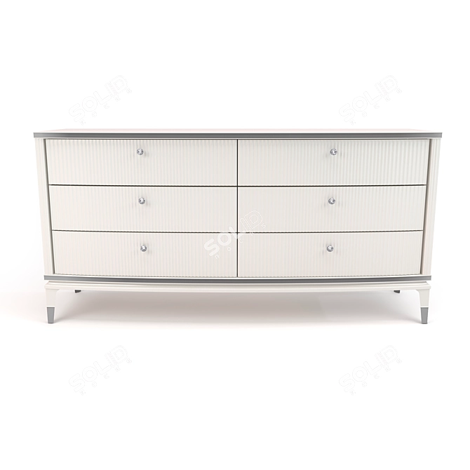 Royal Elegance Chest of Drawers 3D model image 2