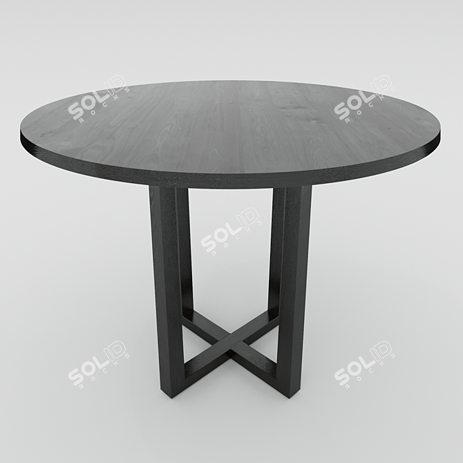 Soul Wood Dining Table: Elegant and Functional 3D model image 1