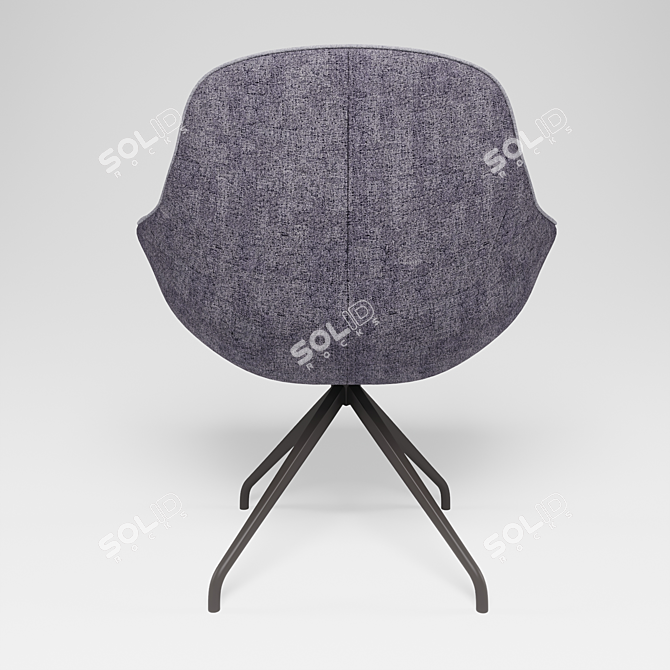 Modern Grey Armchair: Desondo's Indraft 3D model image 2