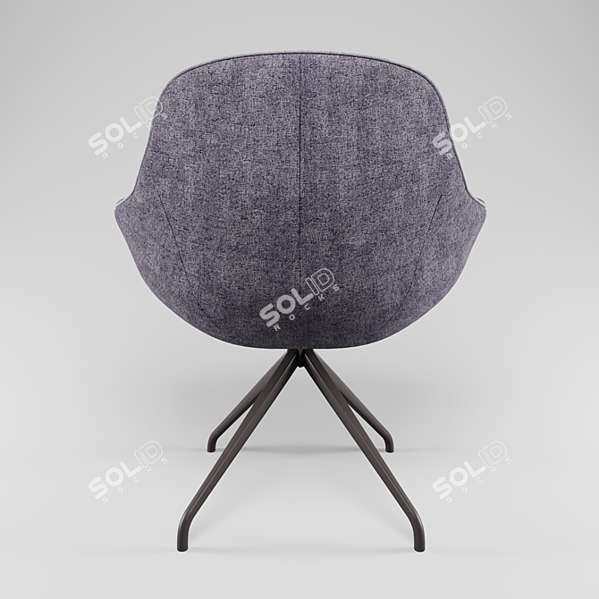 Modern Grey Armchair: Desondo's Indraft 3D model image 6