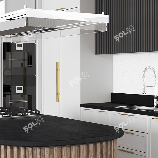 Versatile Kitchen Set 3D model image 3