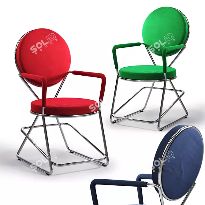 Moroso Double Zero Chair - High-Detail and Multi-Color Options 3D model image 1