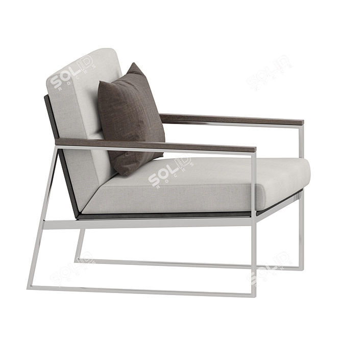 Luxury Daytona Armchair: Italian Elegance in Every Detail 3D model image 3