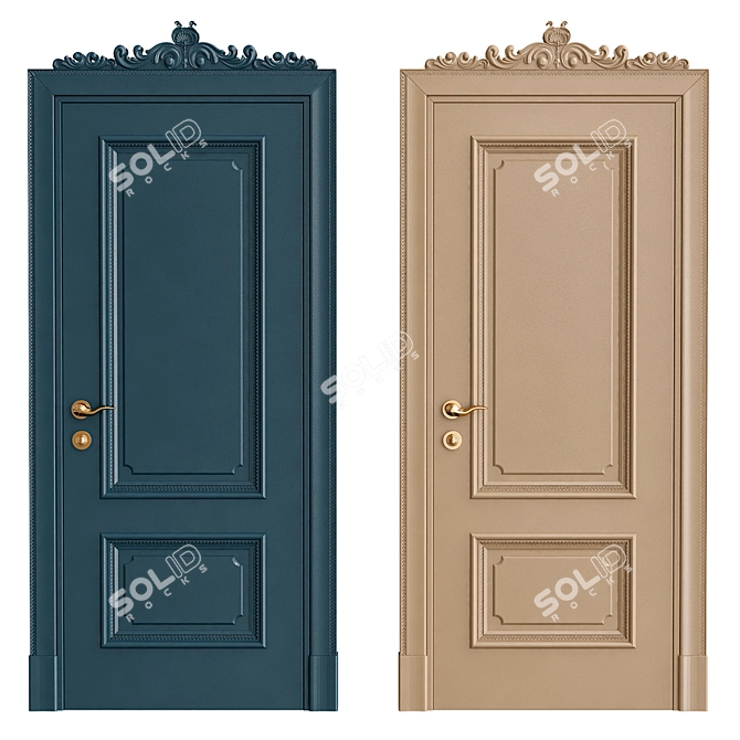 Modern Elegance: Interior Door №33 3D model image 1