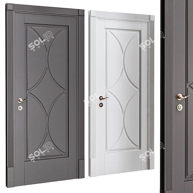 Modern Elegance: Interior Doors №49 3D model image 1