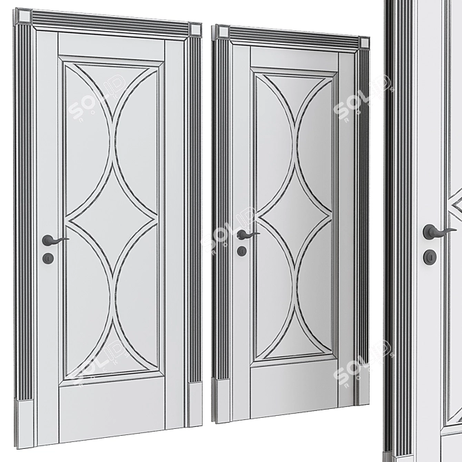 Modern Elegance: Interior Doors №49 3D model image 2