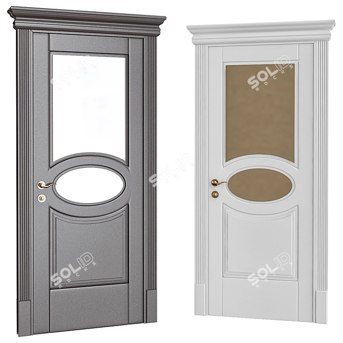 Modern Elegance: Interior Doors 3D model image 1