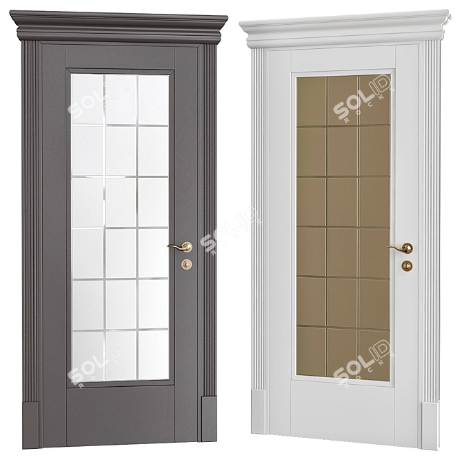 Modern Elegance: Interior Doors 3D model image 1