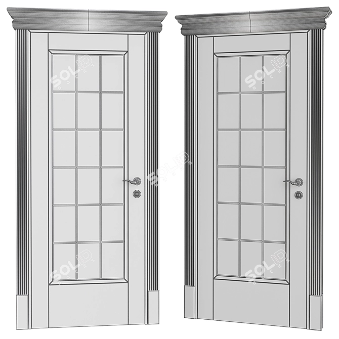 Modern Elegance: Interior Doors 3D model image 2