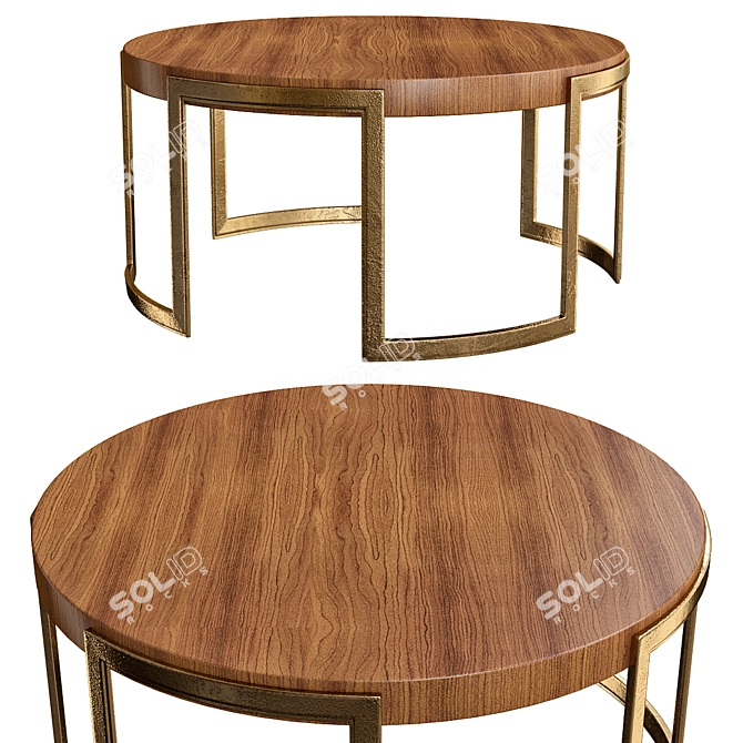 Valencia Circular Coffee Table 3D model image 1