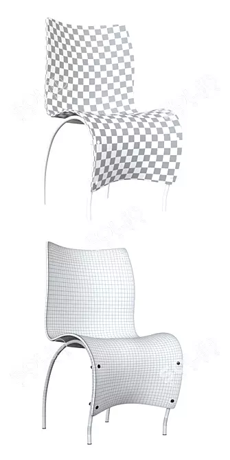 Luxury Skin Chair 3D model image 2
