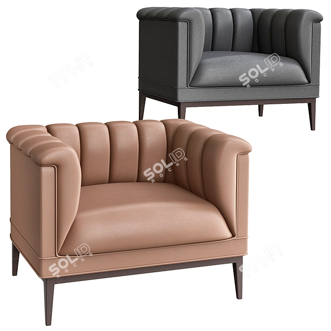 Ultimate Comfort Lounge Chair 3D model image 1