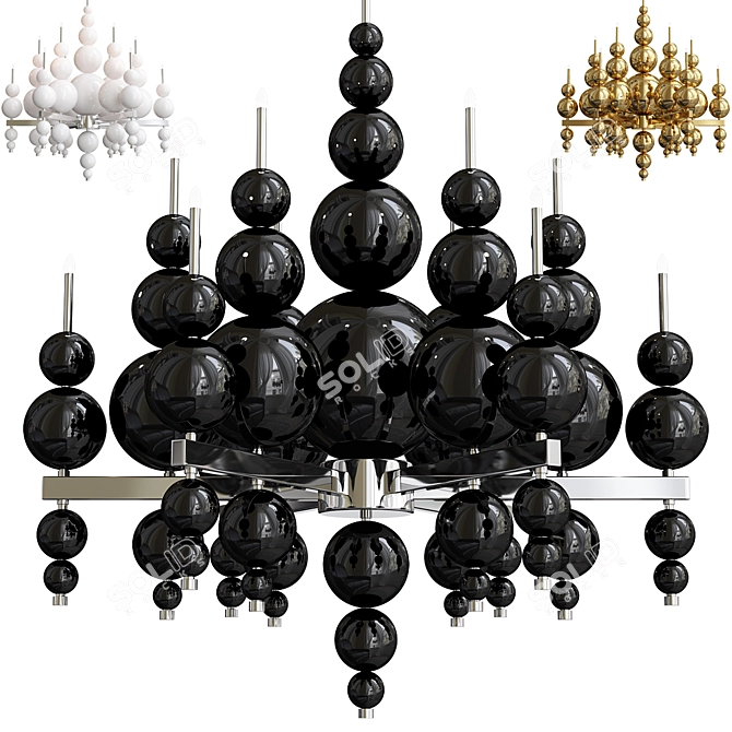 ILFARI Lunar Light Chandelier 3D model image 1