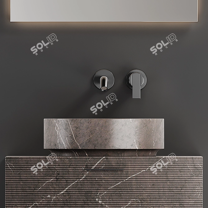 Modern Minimalist Inbani Grate 3D model image 2