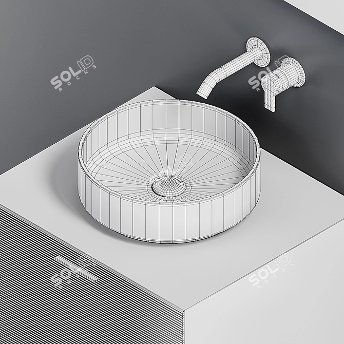 Modern Minimalist Inbani Grate 3D model image 4