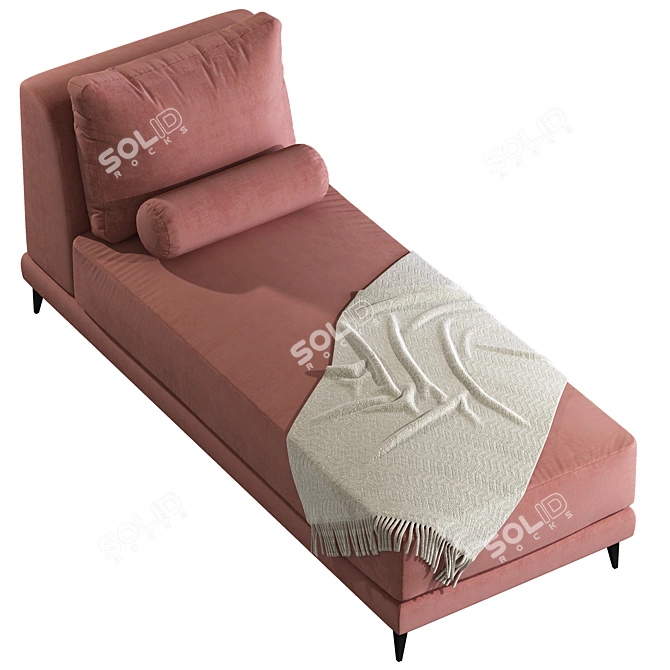 NELSON Day Bed: Dema's Fabric Comfort 3D model image 2