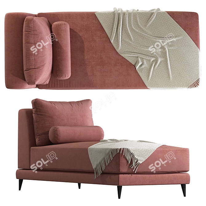 NELSON Day Bed: Dema's Fabric Comfort 3D model image 3