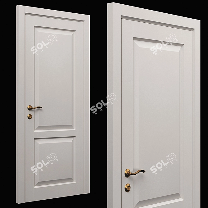 ELEGANCE 2 Modern Door for Interior 3D model image 4
