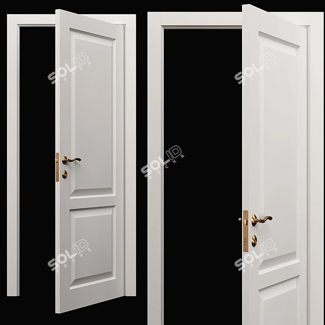 ELEGANCE 2 Modern Door for Interior 3D model image 5