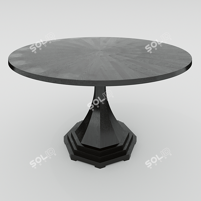 Soul Wood Dining Table: Style & Elegance 3D model image 1