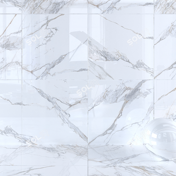 Museum Kritios White Wall Tiles 3D model image 1