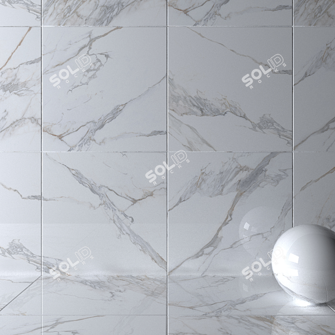 Museum Kritios White Wall Tiles 3D model image 2