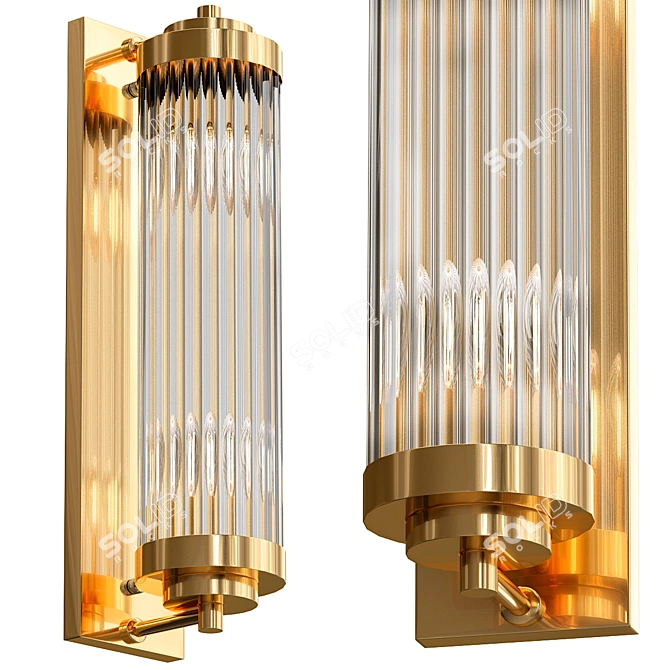 Versatile FSS LED Ceiling Lights 3D model image 1