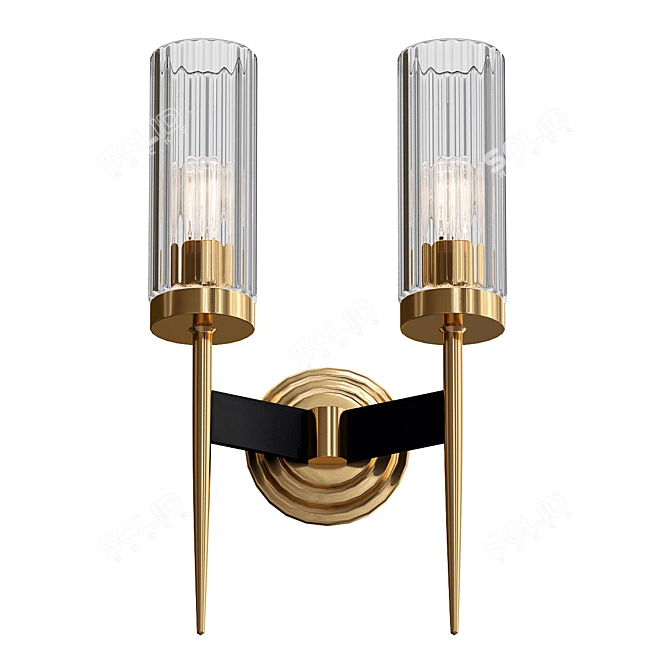 FSS Upward Direction Number Lights 3D model image 1