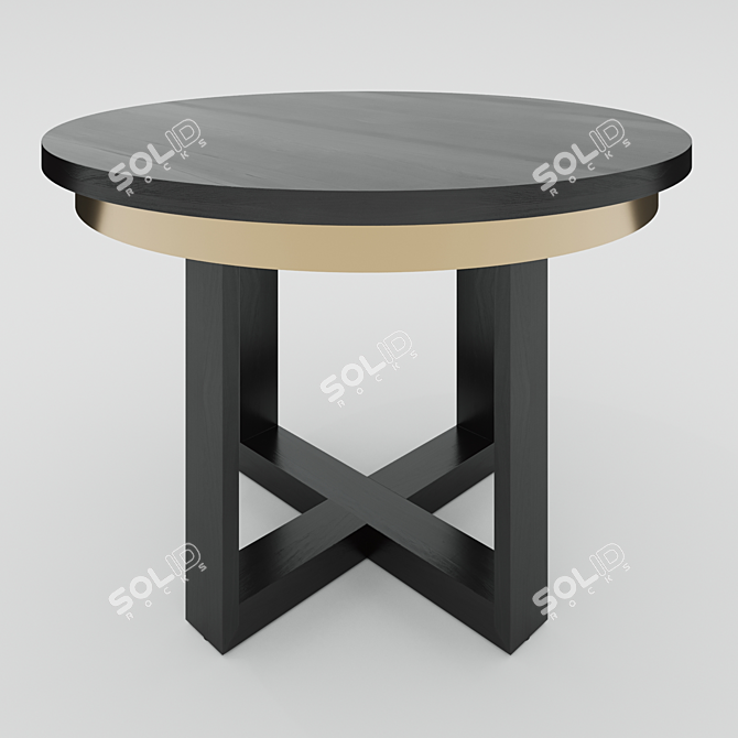 Soul Wood Dining Table Set 3D model image 1