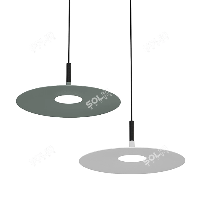 ZISIZ Metal Table Lamp E27 3D model image 1