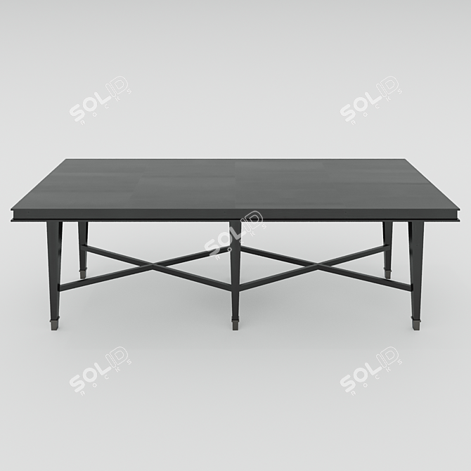 Soul Wood Dining Table: Stylish & Functional 3D model image 1