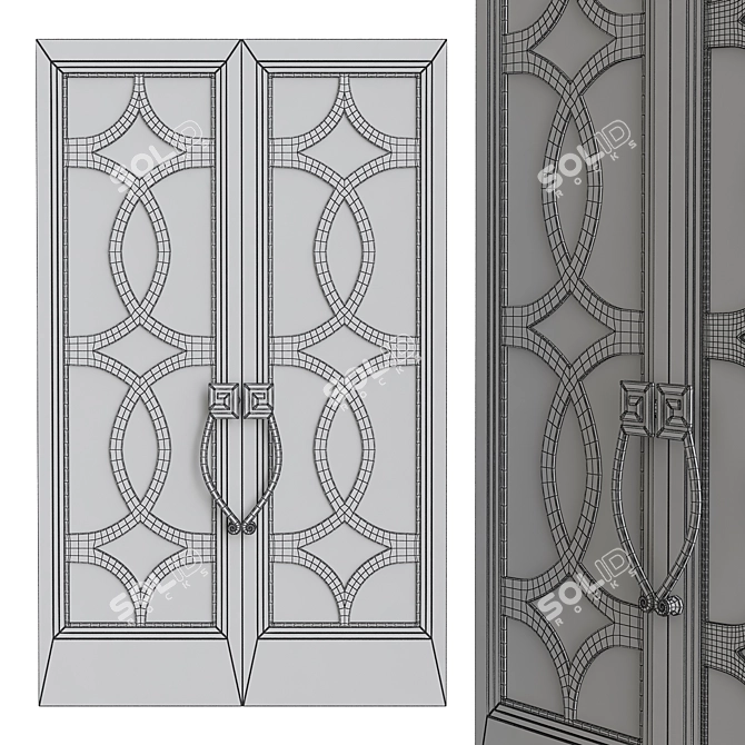 Modern Elegance: Interior Doors 3D model image 2