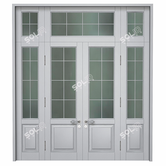 Modern Number 89 Interior Doors 3D model image 1