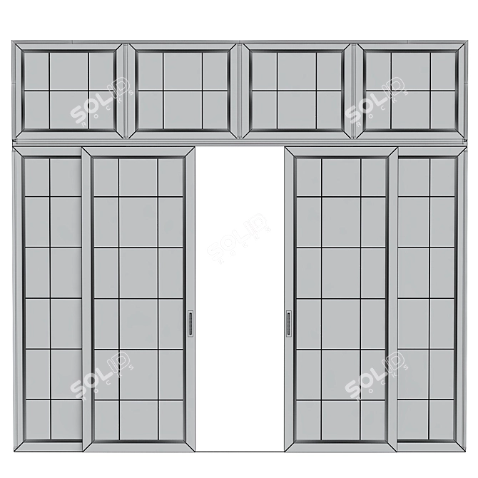 Modern Interior Door Collection 3D model image 2